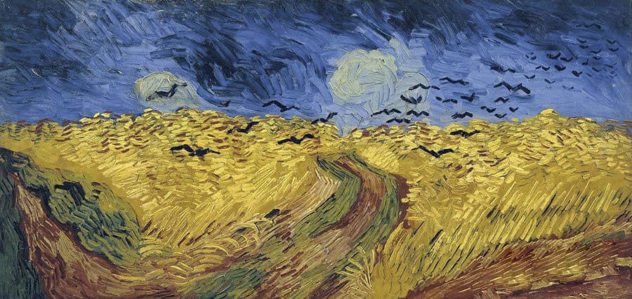 Wheatfield with Crows